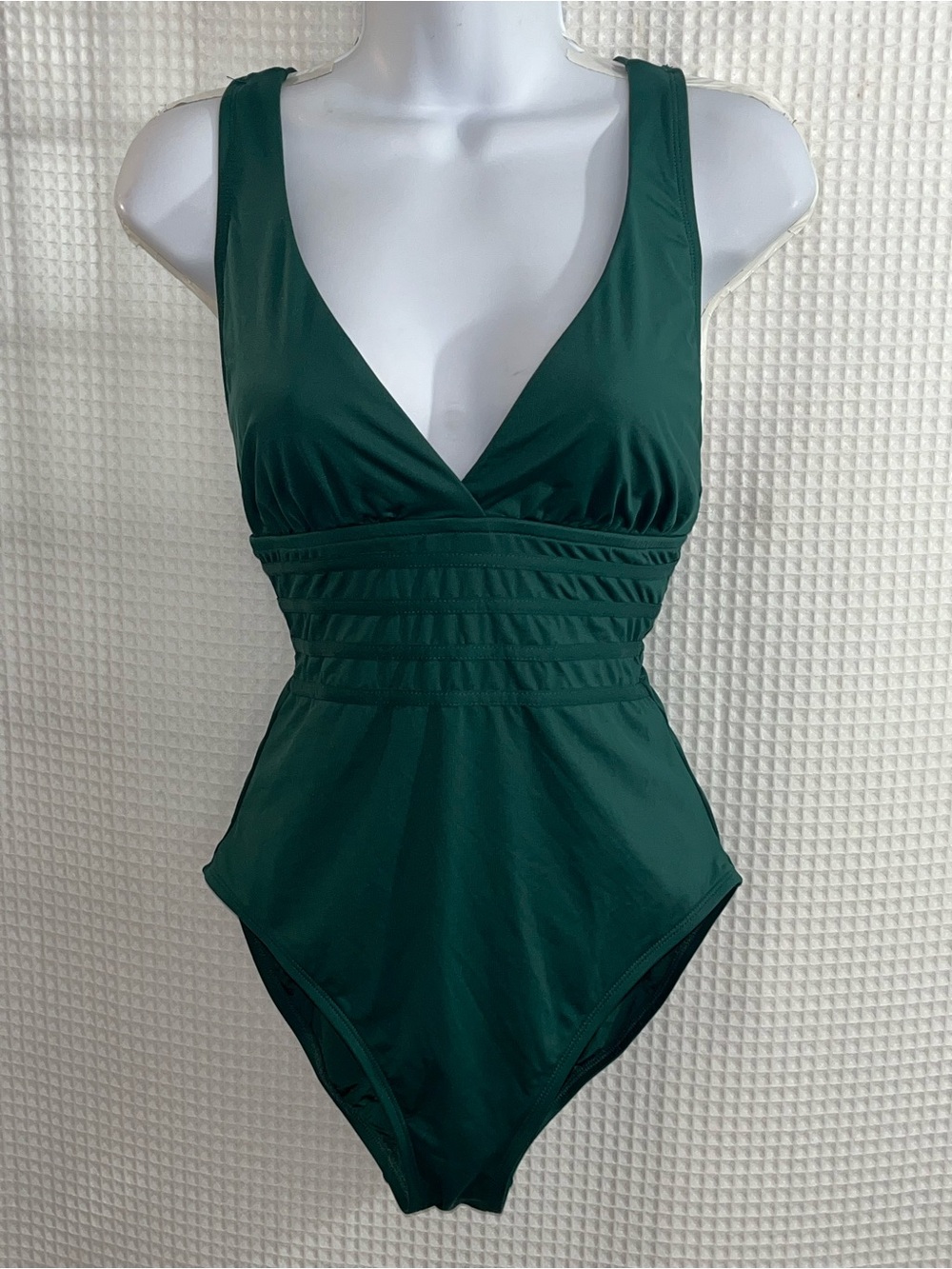 La Blanca Teal Green One-Piece Swimsuit size 10